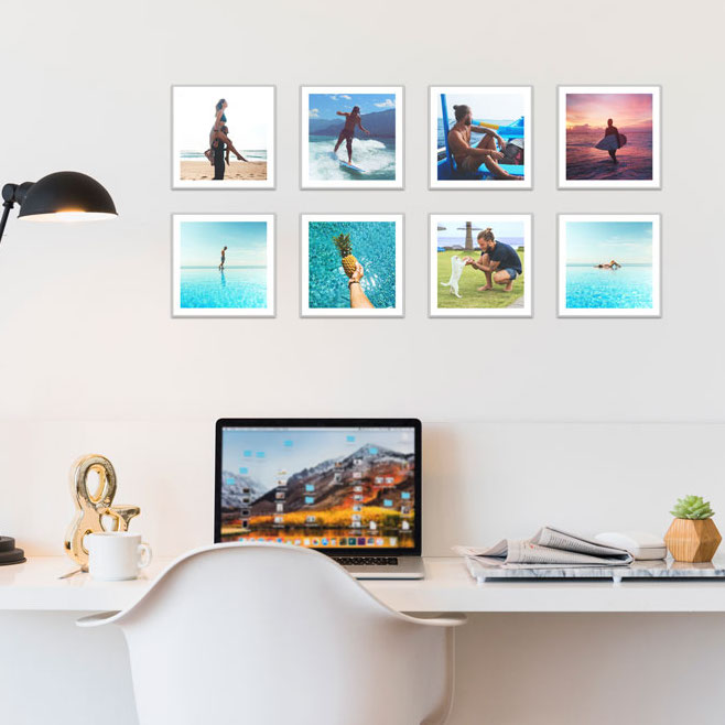 Wandcollage für das Büro